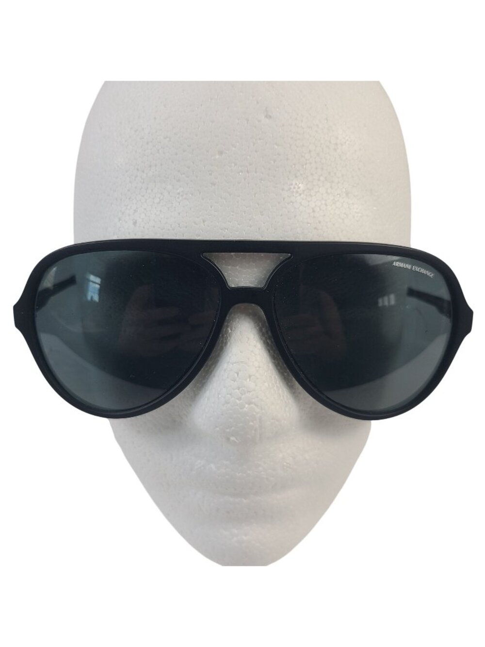 Armani Exchange Black Aviator Sunglasses AX4133S 807887 60mm Mens UV Protection